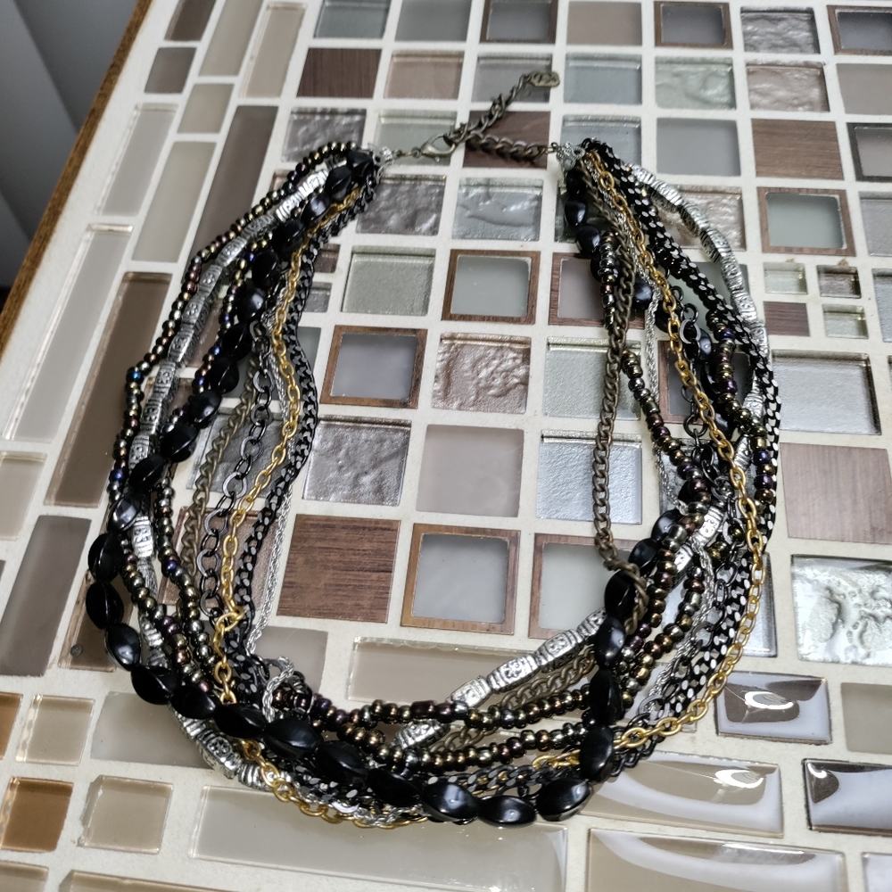 Vintage You and I necklace-unique